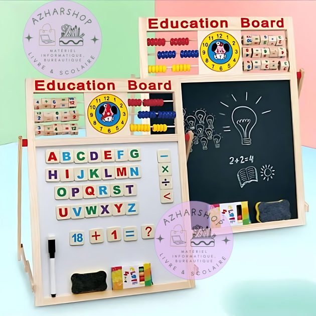 لوح التعليم الخشبي متعدد الأغراض للأطفال