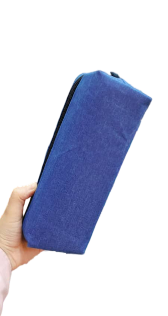 حافظة أقلام من قماش أكسفورد بسعة كبيرة - متينة، منظم أدوات مكتبية متعدد الوظائف بتصميم جمالي